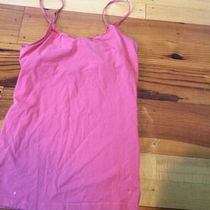 Salmon-colored tank top