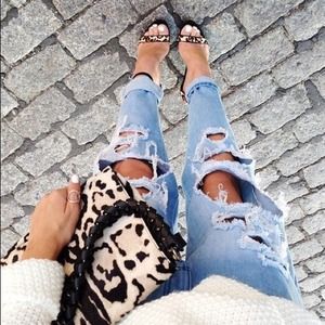 Amazing upcycled ripped VINTAGE LEVI boyfriends!!