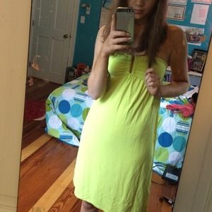 Yellow-green sun dress