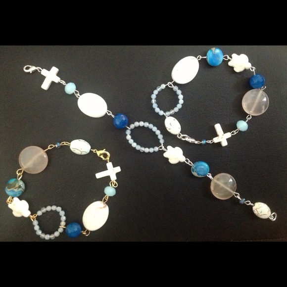 Blue unique bracelet
