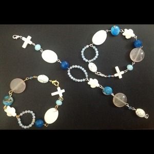 Blue unique bracelet