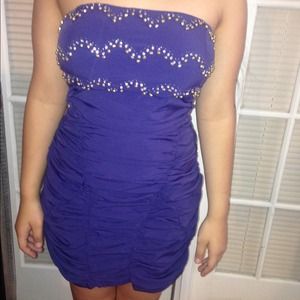 NWT beautiful blue embellished dress