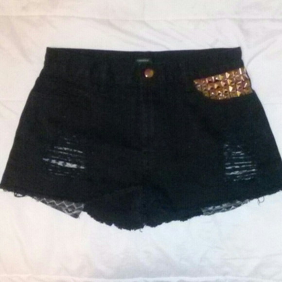 Forever 21 Black High Waisted Shorts
