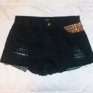 Forever 21 Black High Waisted Shorts