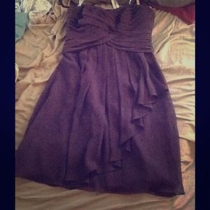 Deep purple bridesmaid dress