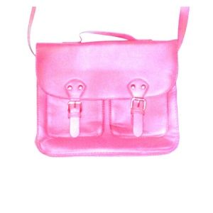 H&M coral shoulder bag