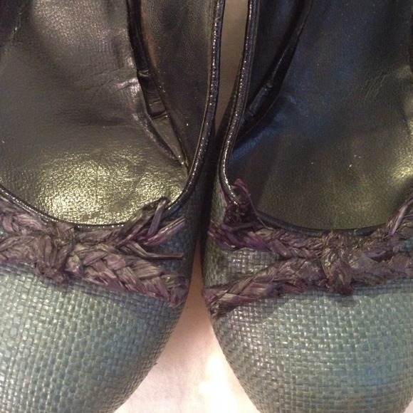 Marc Jacobs Blue Raffia Pumps - Picture 2 of 4