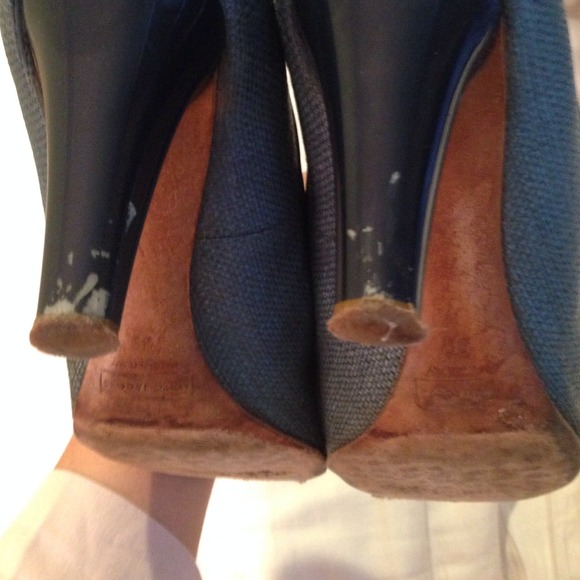 Marc Jacobs Blue Raffia Pumps - Picture 3 of 4