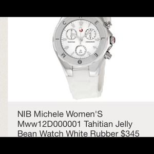 Michele Tahitian watch white rubber