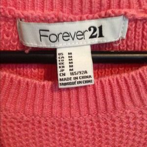 Forever21 pink sweater