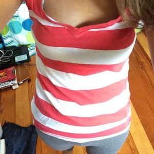 Striped v neck