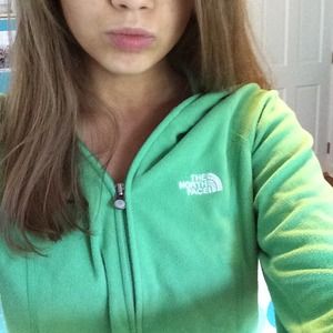 Light green North Face fleece