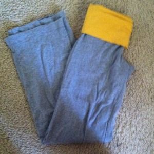 gray bootcut yoga pants