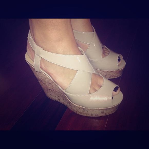 Nude 4-5in wedges + french boots