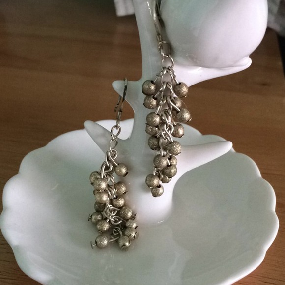 Metallic Silver Gold Earrings