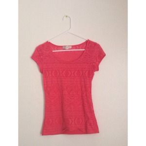 Cute sheer tribal print shirt