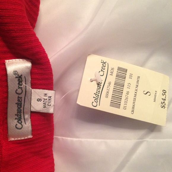Coldwater Creek Rose Red Long-sleeve 💢BRAND NEW💥 - Picture 3 of 3