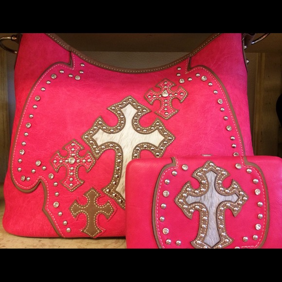 Hot Pink Handbag Set