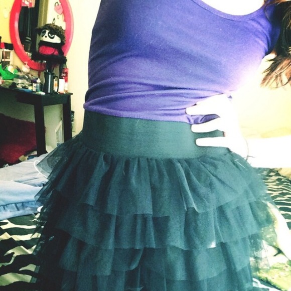 Purple & Black Tulle Tutu Dress 💜