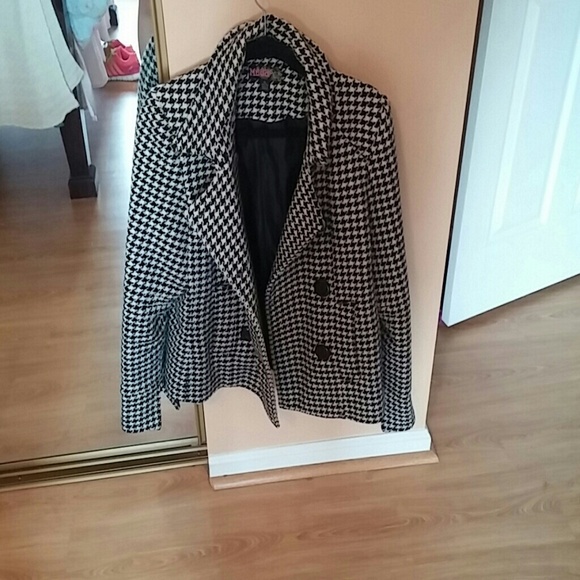 Houndstooth Wool Jacket - Picture 3 of 4