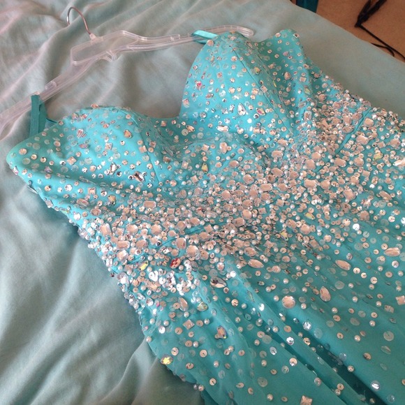 Blue Prom Dress - Picture 1 of 4