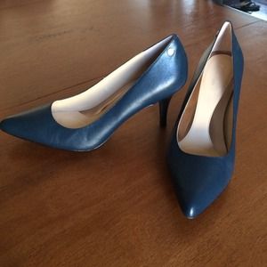 Calvin Klein Size 9, Navy Blue Heels