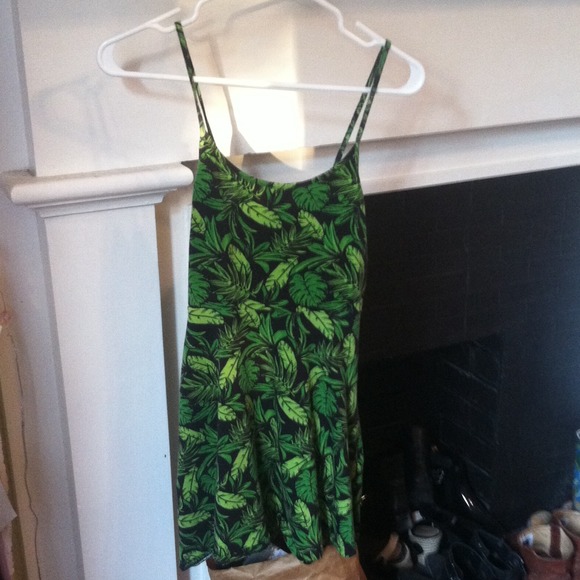 Jungle print cotton skater dress