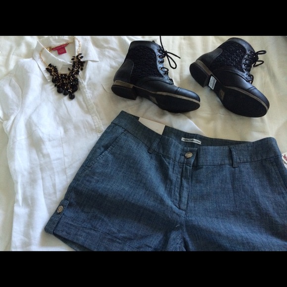 Dalia Lower Rise Shorts & Sunny Leigh Button Up