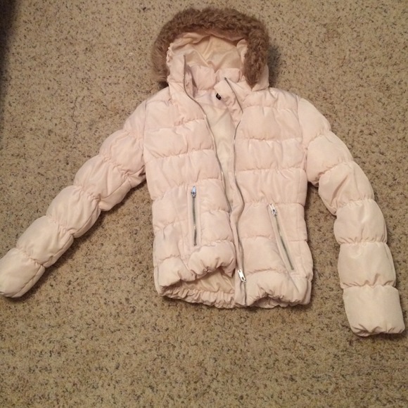 baby pink bubble coat
