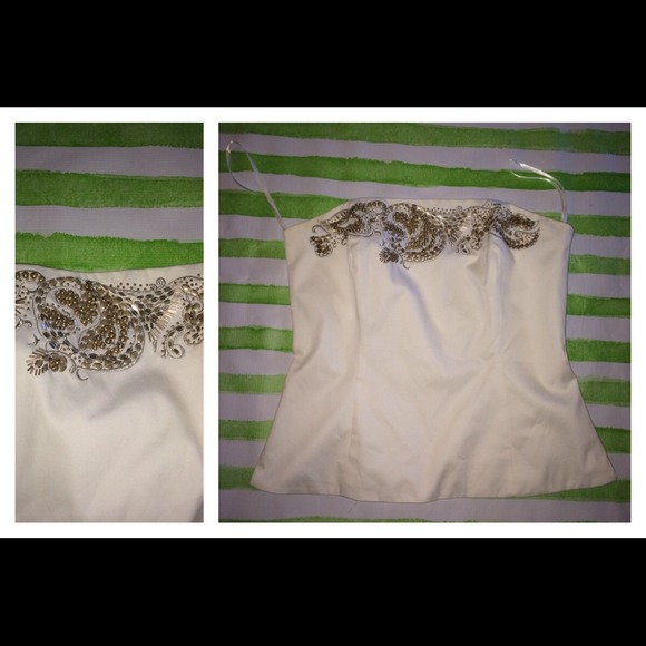 White House Black Market Sleeveless Formal Top