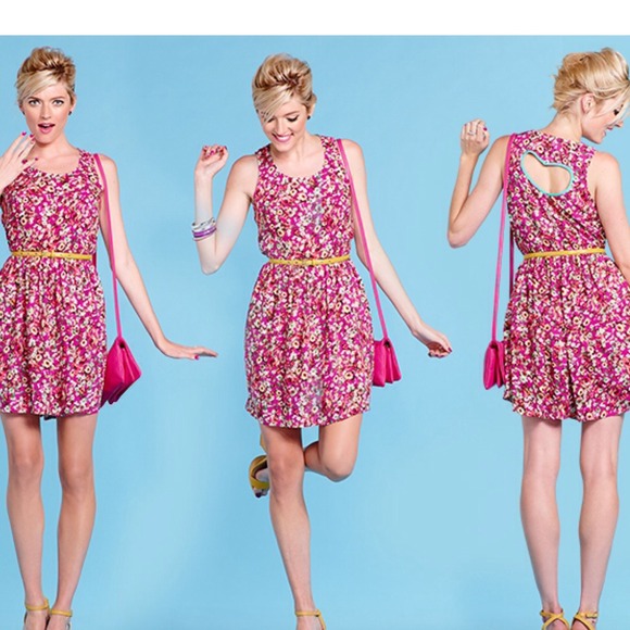 Target floral dress with cutout