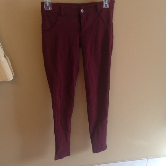 RARE Brandy Melville burgundy leggings
