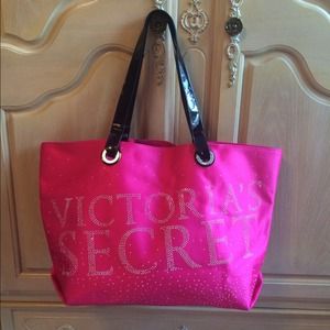Hot Pink Victoria's Secret Tote Bag