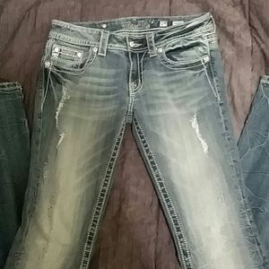 CLEARANCE MissMe distressed denim, size 29 average