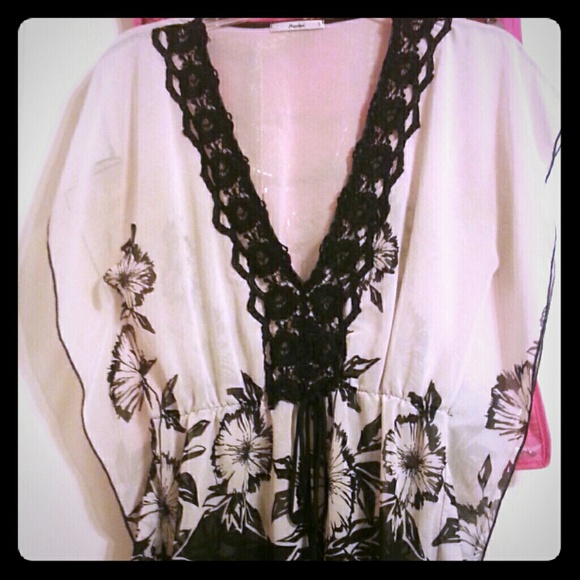 Sheer White detailed shirt.