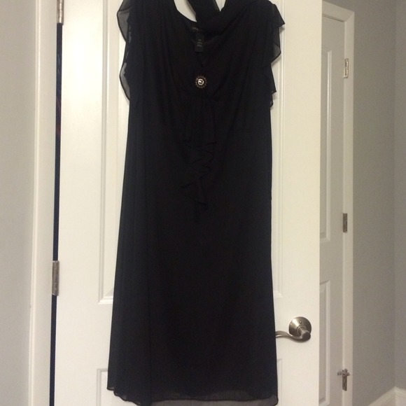 Black Cocktail dress with wrap