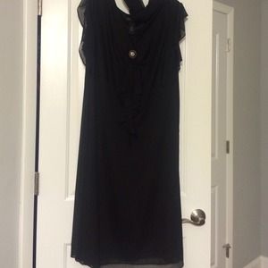 Black Cocktail dress with wrap