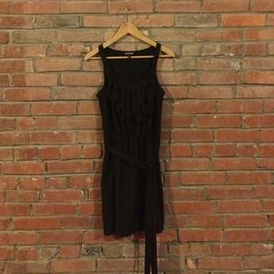 Express Black Ruffle Dress