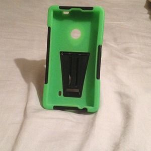 Nokia lumia 520 kickstand case lime green