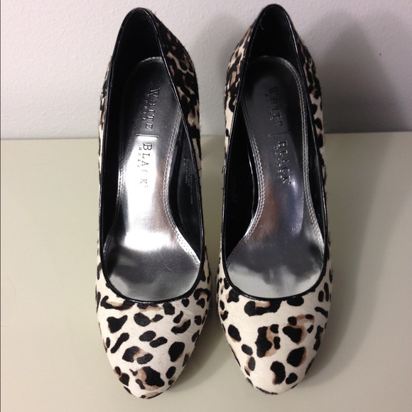 **SOLD**WHBM cheetah print horsehair pumps - Picture 2 of 4