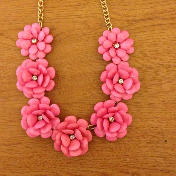 Pink statement necklace
