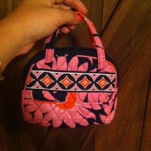 Loves Me Pink Daisy mini purse by Vera Bradley