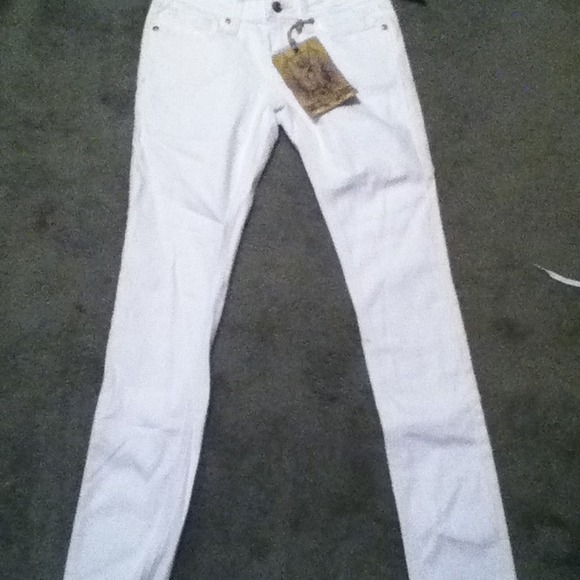 White Denim Skinny Jeans