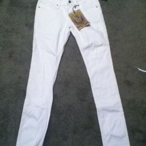 White Denim Skinny Jeans