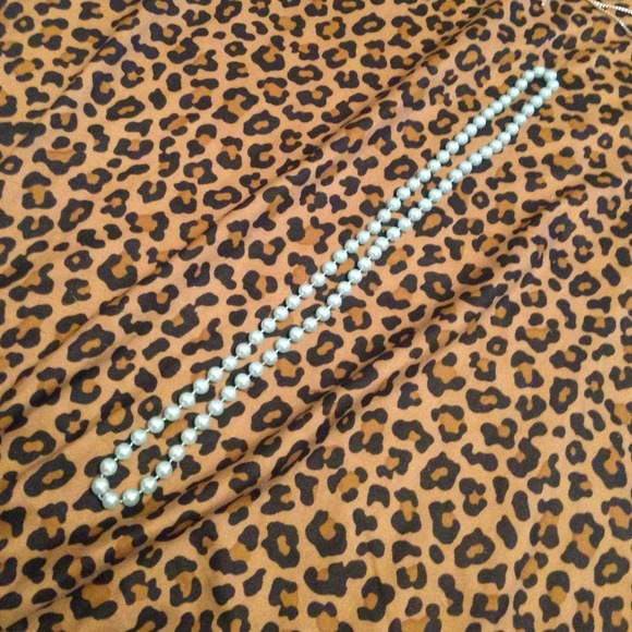 Blue pearl necklace!💜