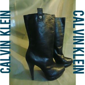 Calvin Klein leather boots