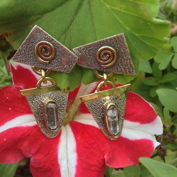 ✋🏻Marina🎉HOST PICK🎉925 Silver Herkimer Diamond - Picture 2 of 4