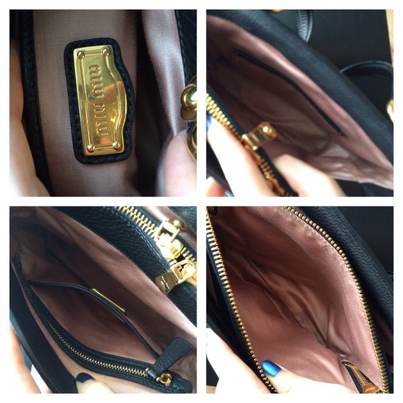 **SOLD**Black Miu Miu Small Tote - Picture 2 of 3