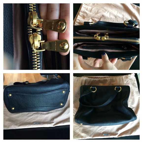 **SOLD**Black Miu Miu Small Tote - Picture 3 of 3
