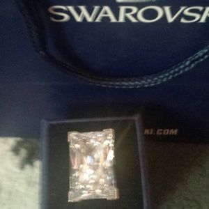 Swarovski moonshine ring sz small!